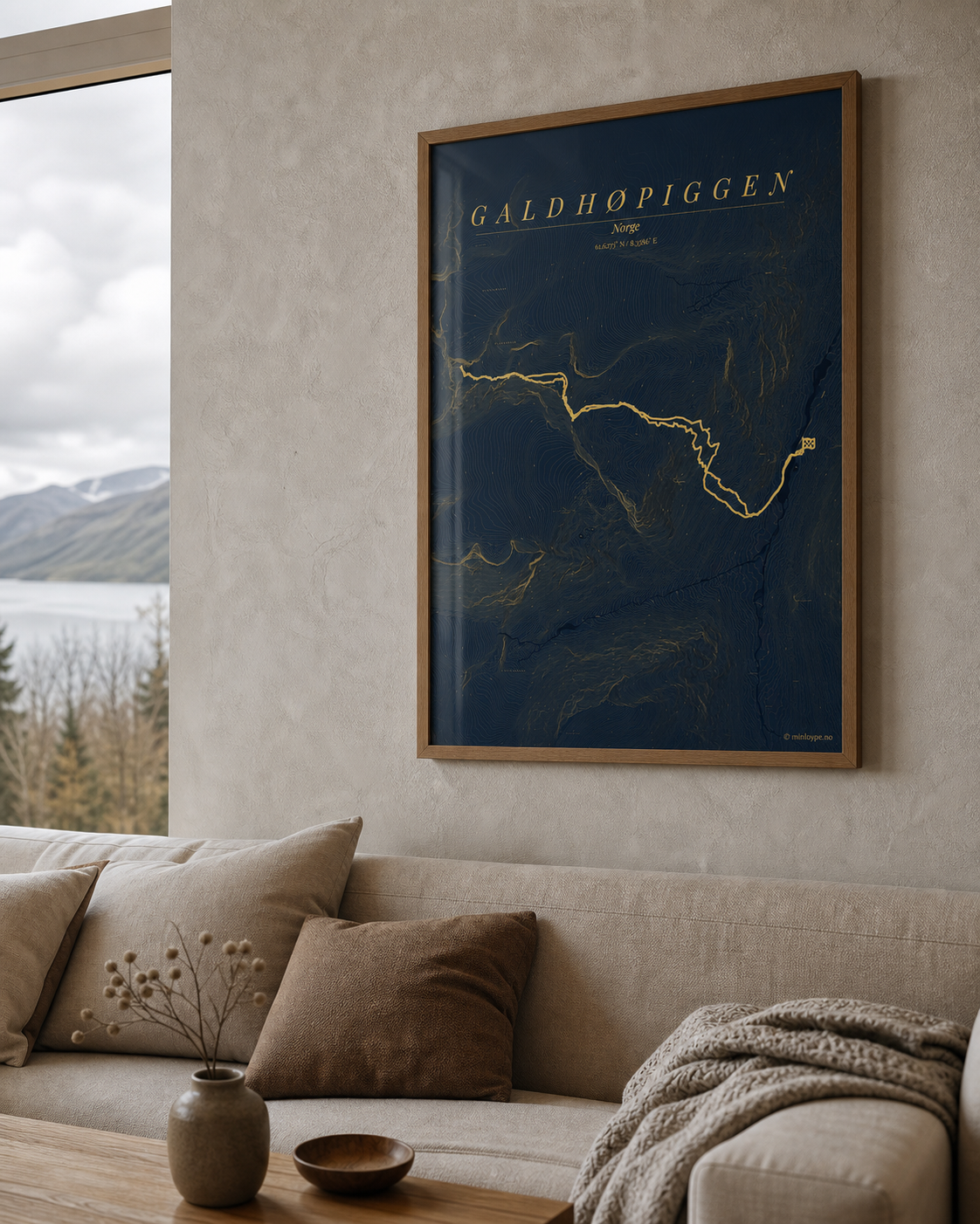 Galdhøpiggen 30x40 Midnight print