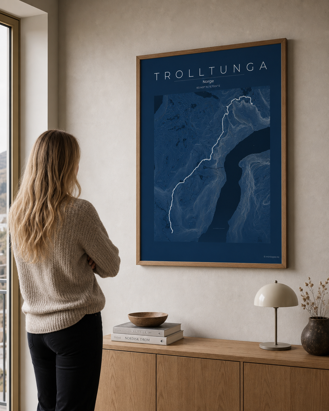 Trolltunga 30x40cm 250gm