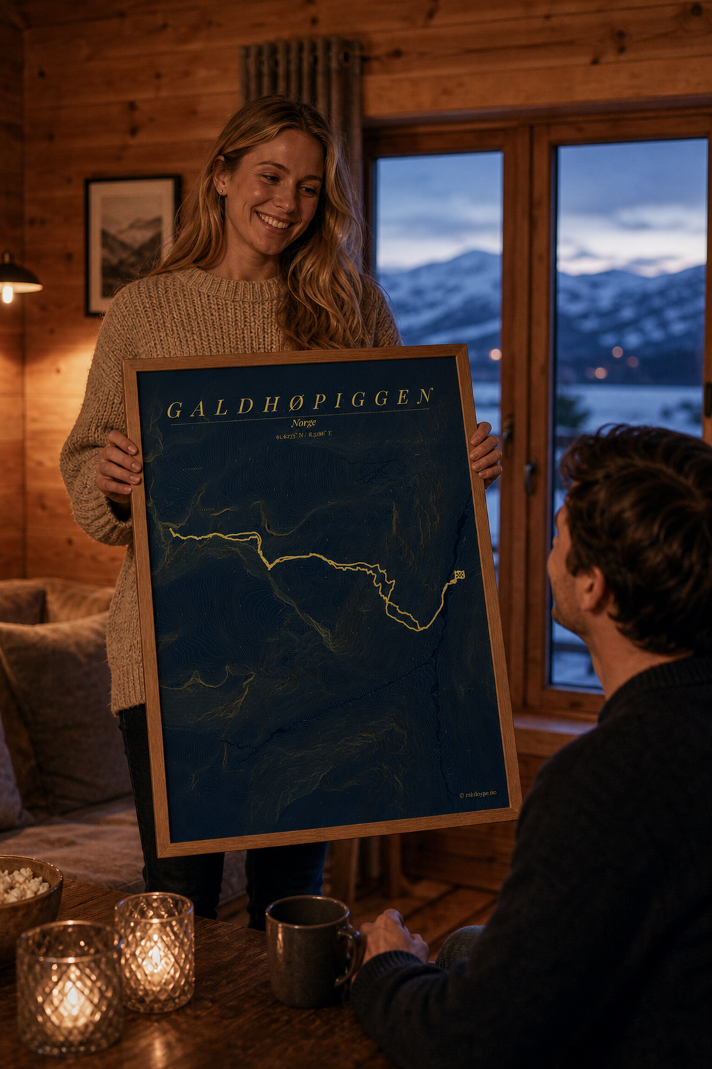 Galdhøpiggen 30x40 Midnight print