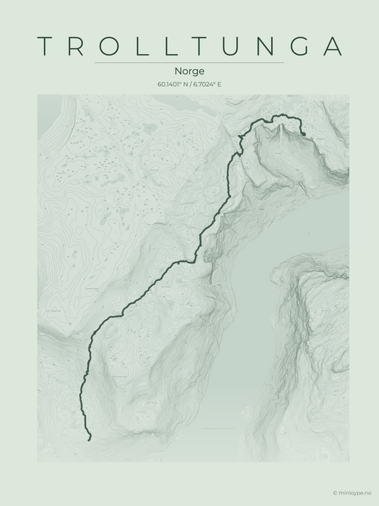 Trolltunga 30x40cm Premium print